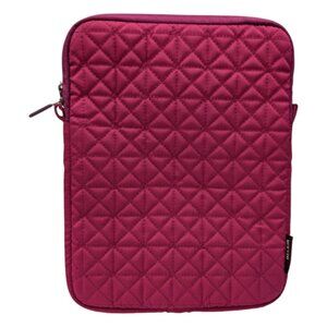 Belkin Quilted Notebook Carrying Case Fuchsia Tablet iPad Bag Felt Lined 9x7